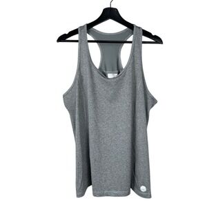 Rainbeau Tank Top Womens XL Grey Racerback Dri-More Activewear DNL14052
